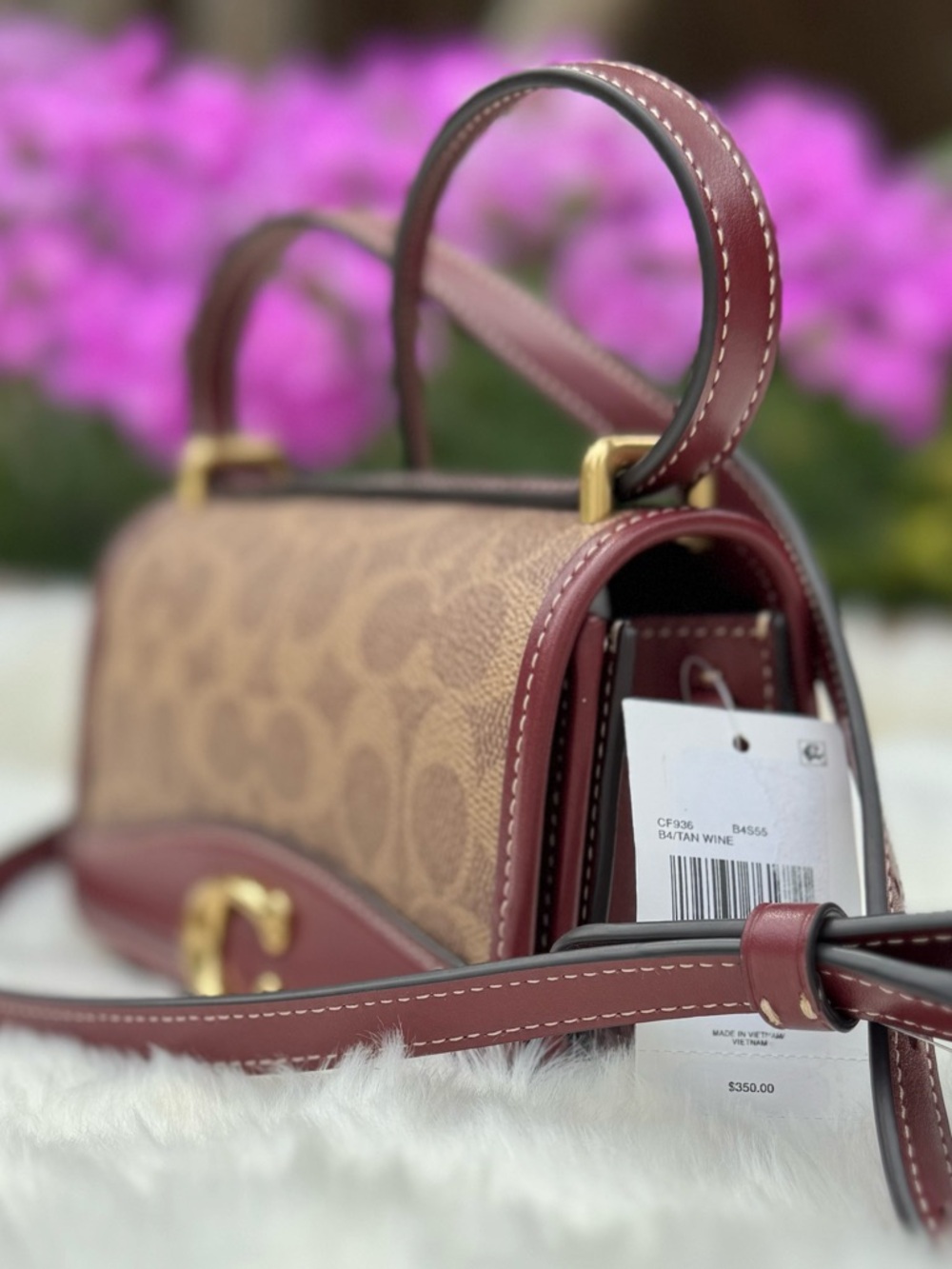 NWT Coach Bandit Crossbody In Colorblock Signature Canvas Purse - Picture 2 of 6
